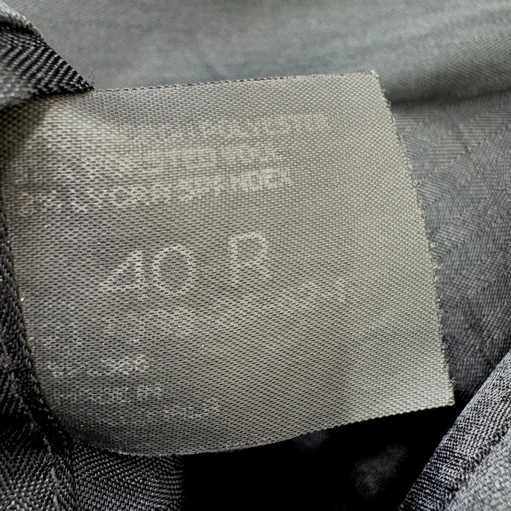 Haggar Black Label‎ Suit Jacket Mens 40R Charcoal Grey 3-Button Blazer Business